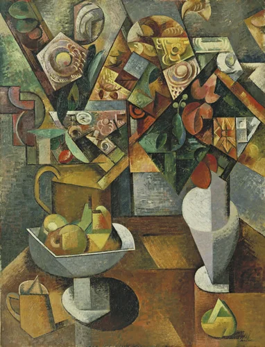 Dessert by Auguste Herbin, painting, 1912