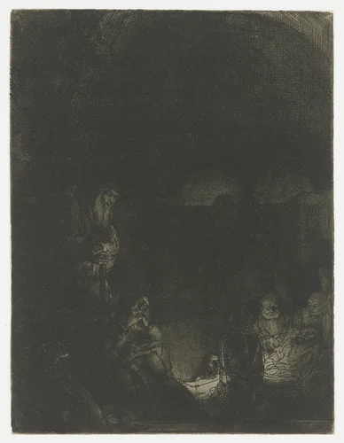 The Entombment by Rembrandt van Rijn, print, 1654