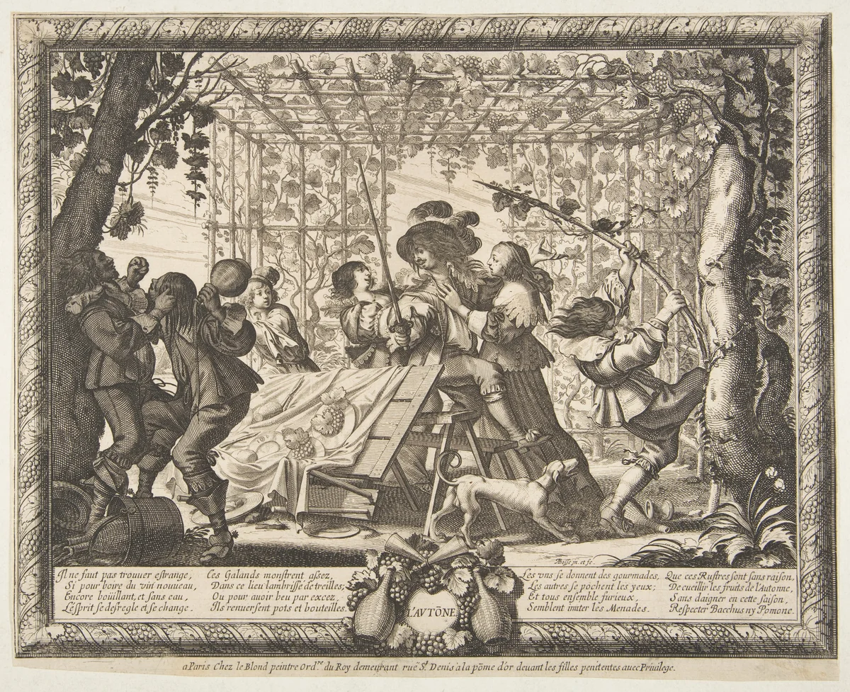 Autumn (L'Automne) by Abraham Bosse, print, 1632-1642