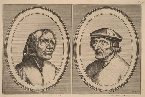 "Trijn Bulle-bacx" and "Voorsichtighe Oenne" by Lucas van Doetechum, print, 1564-1565