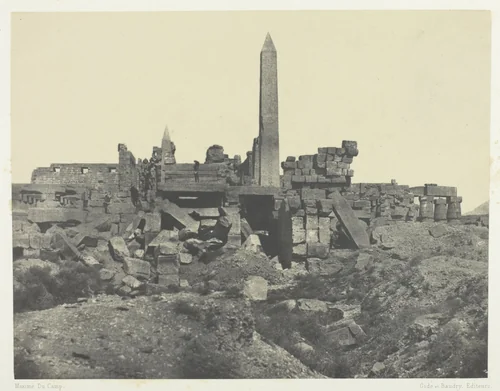 Palais de Karnak, Sanctuaire de Granit et Salle Hypostyle; Thèbes, plate 43 from the album "Egypte, Nubie, Palestine et Syrie" (1852) by Maxime Du Camp, photograph, 1849-1851
