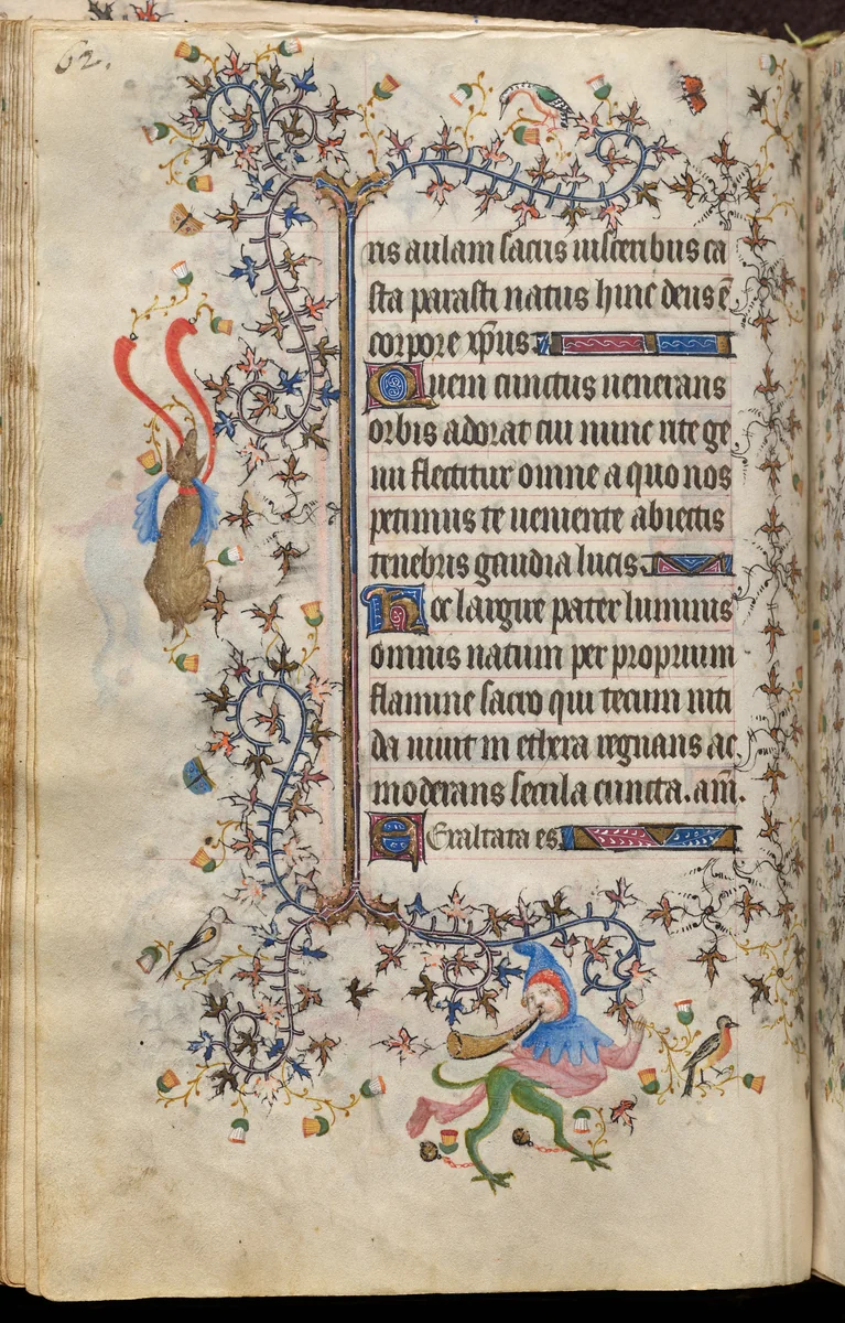 Hours of Charles the Noble, King of Navarre (1361-1425): fol. 31v, Text by Master of the Brussels Initials and Associates, book, 1400-1410