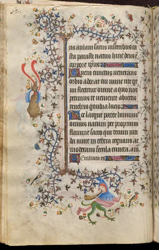 Hours of Charles the Noble, King of Navarre (1361-1425): fol. 31v, Text by Master of the Brussels Initials and Associates, book, 1400-1410