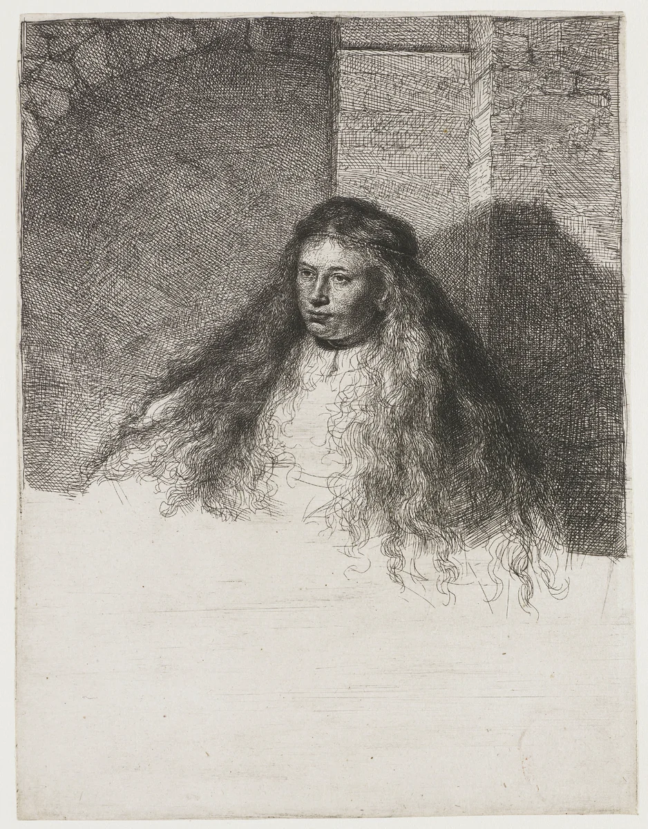 The great Jewish bride by Rembrandt van Rijn, print, 1635