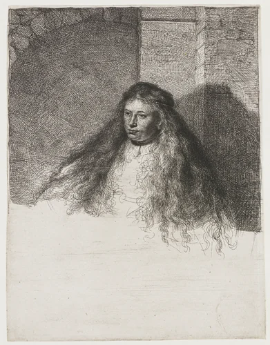 The great Jewish bride by Rembrandt van Rijn, print, 1635