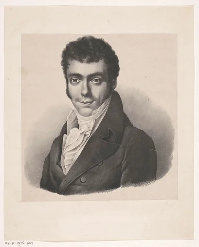 Portret van Louis Martinus Toulon by Christiaan Kramm, print, 1818