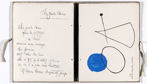 Plate (folio 12) from Il était une petite pie (Once There Was a Little Magpie) by Joan Miró, illustrated book, 1927