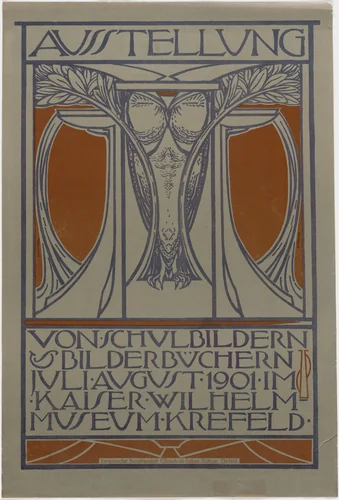 Ausstellung von Schulbildern by J. De Praetre, design, 1901