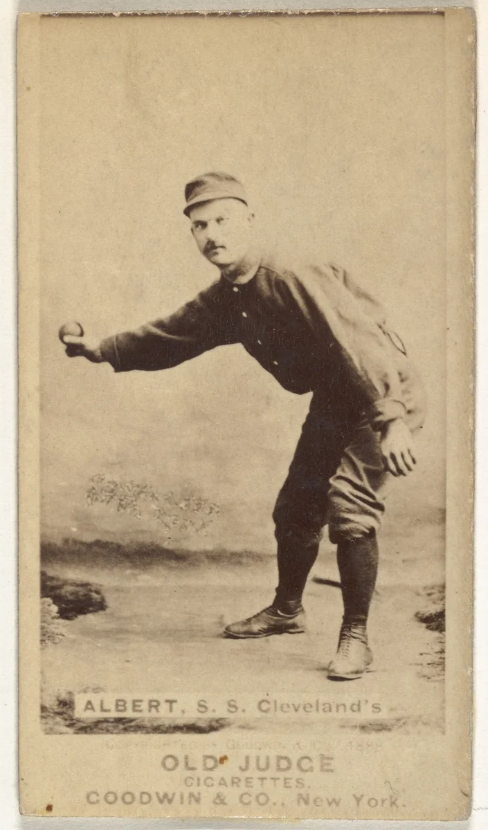 August Peterson "Gus" Alberts, Shortstop, Cleveland, from the Old Judge series (N172) for Old Judge Cigarettes by Goodwin & Company, photograph, 1888