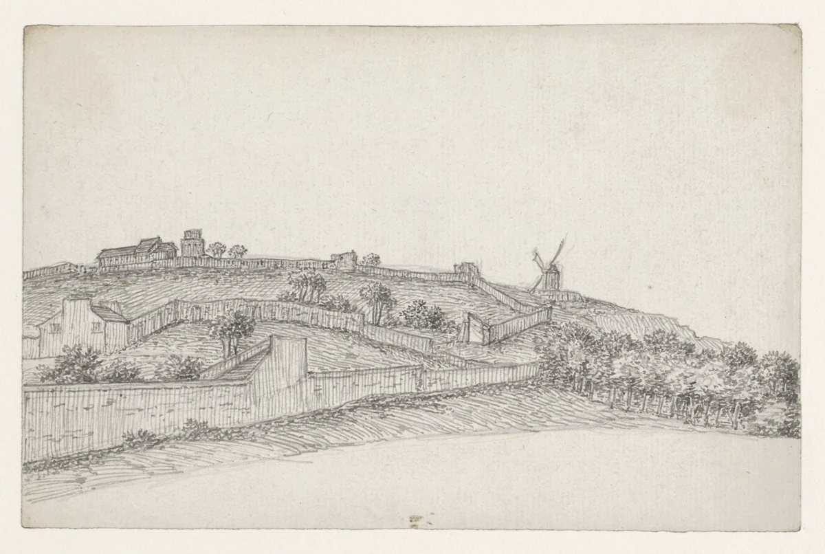 Landerijen op de Butte by Georges Michel, drawing, 1773-1843