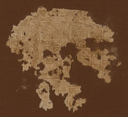 Fragment by Chancay, textile, 1000-1476