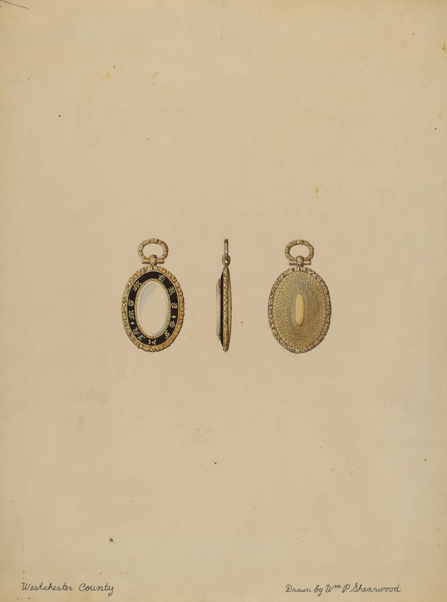 Brooch by William P. Shearwood, index of american design, 1935-1942