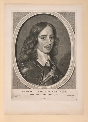 William II, Prince of Orange, from Nine Portraits by Cornelis Visscher, print, 1649