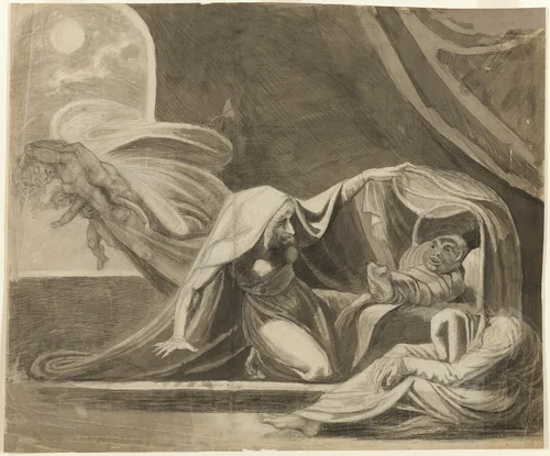 The Changeling by Henry Fuseli, drawing, 1775-1785