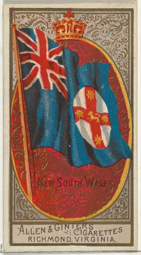 New South Wales, from Flags of All Nations, Series 2 (N10) for Allen & Ginter Cigarettes Brands by Allen & Ginter, print, 1890