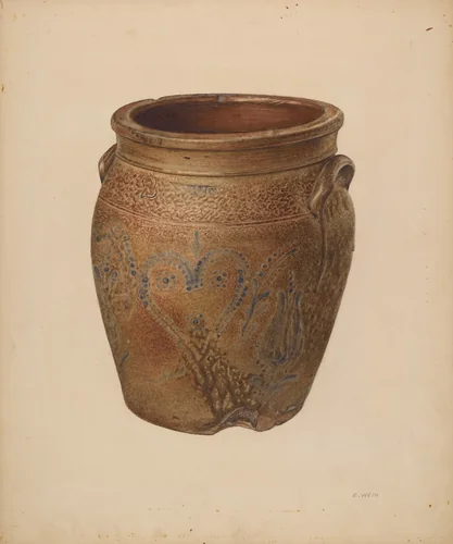 Crock by Elsie Wein, index of american design, 1939