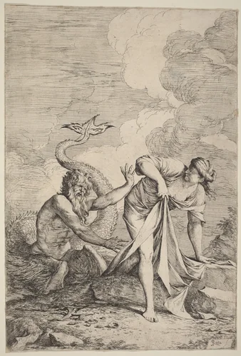 Glaucus and Scylla by Salvator Rosa, print, 1615-1673