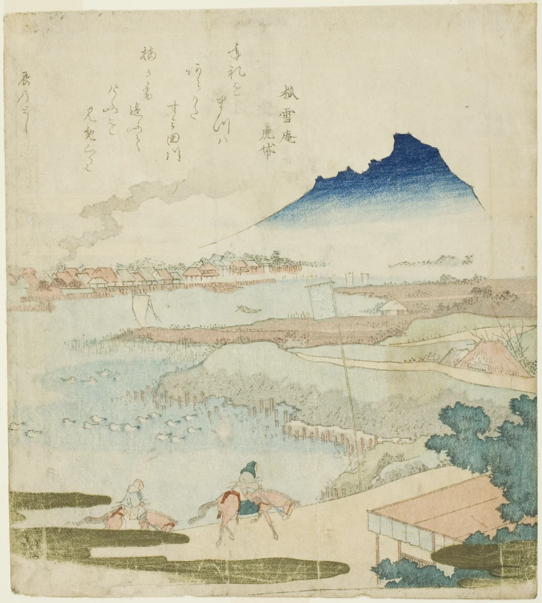 View of the Sumida River by Totoya Hokkei (魚屋北渓), print, 1780-1850