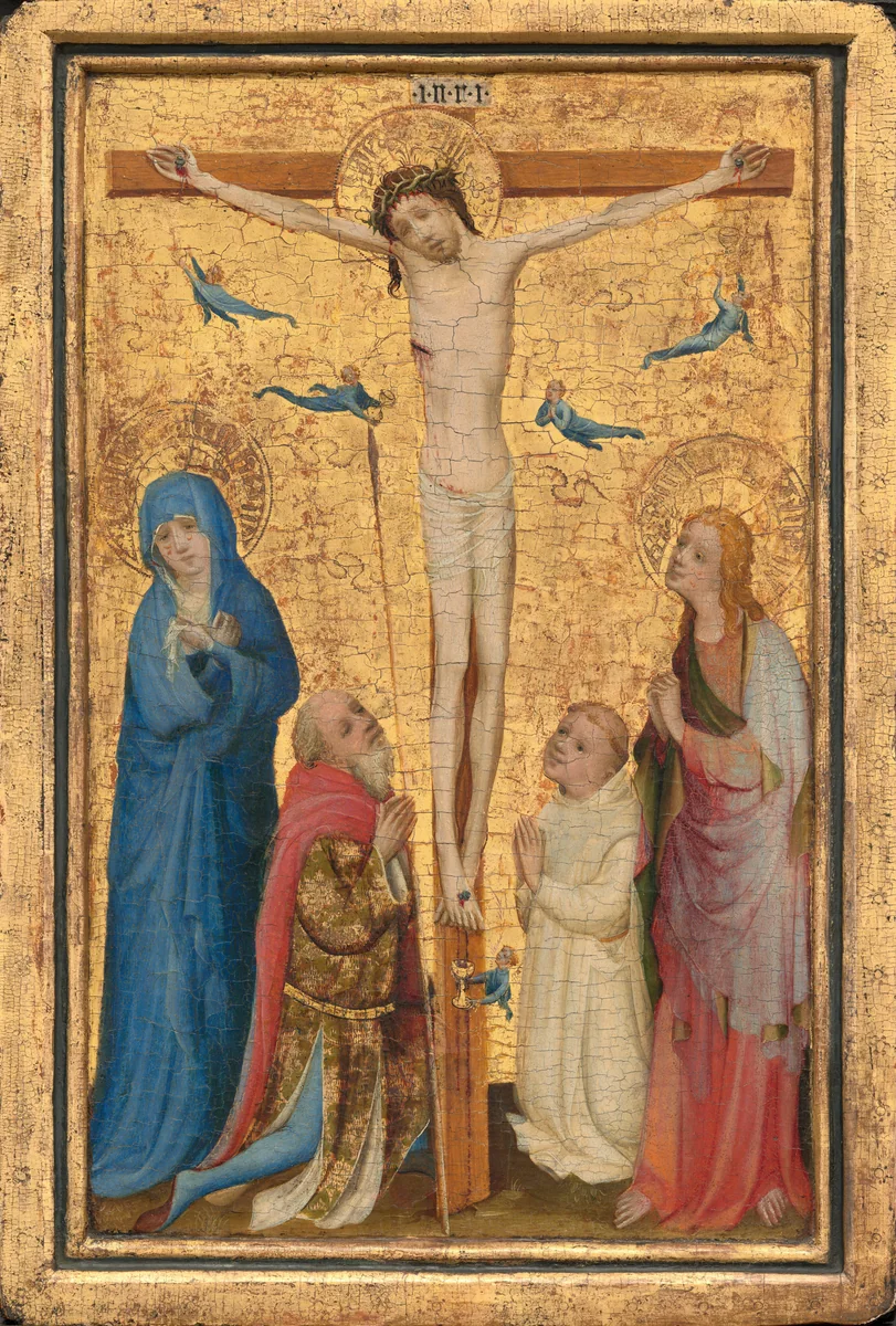 The Crucifixion by Master of Saint Veronica, painting, 1400-1410