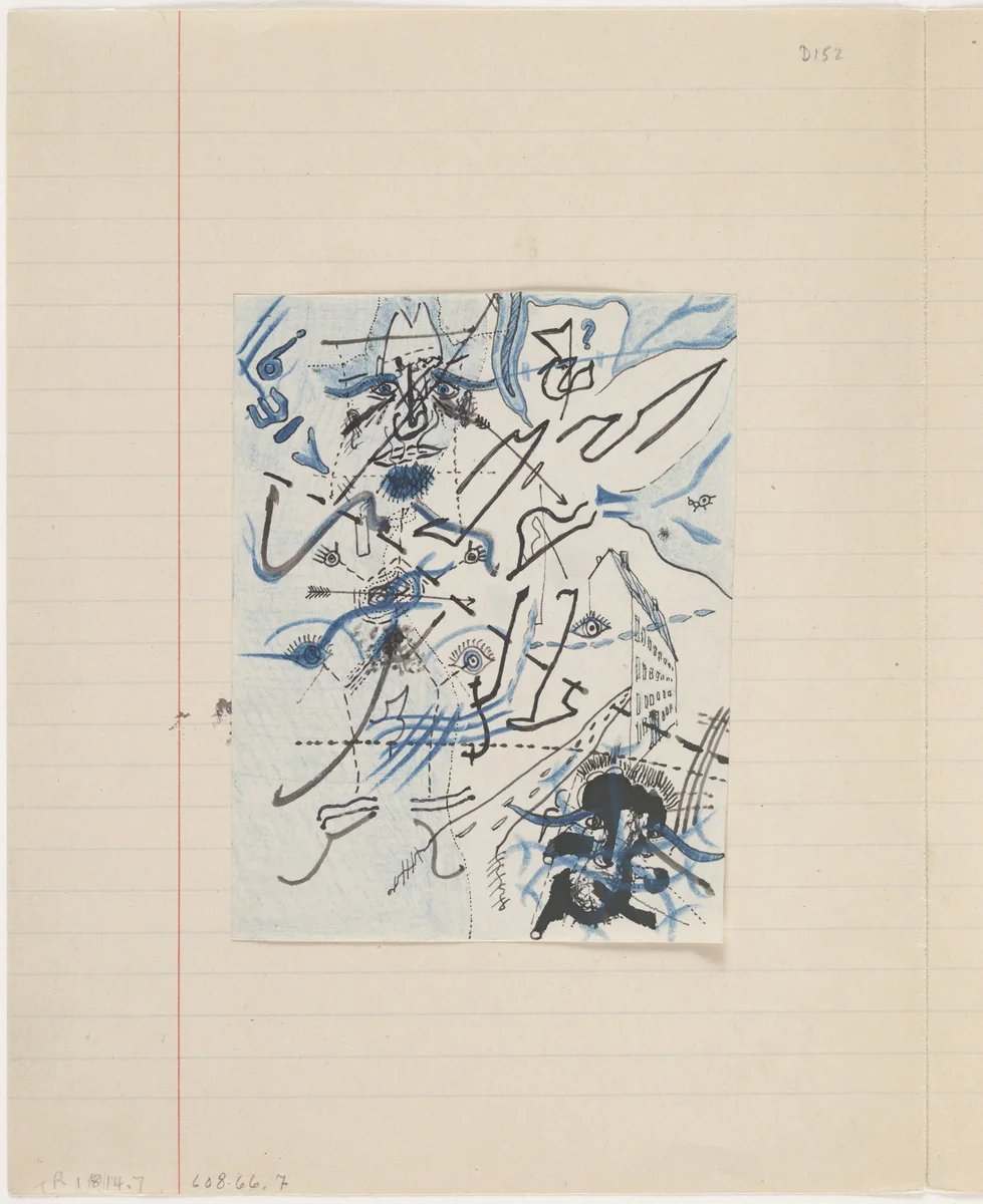 Untitled drawing for Soleil vitré by Georges Bataille, drawing, 1925