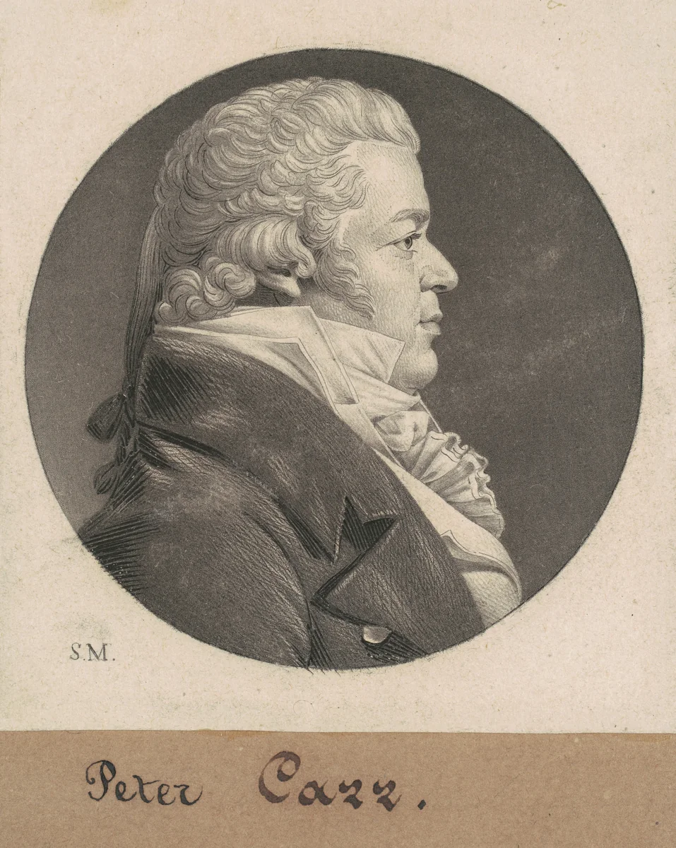 Peter Carr by Charles B. J. Févret de Saint-Mémin, print, 1808