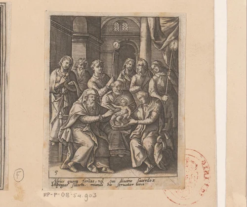 Besnijdenis van Christus by Heinrich Ulrich, print, 1582-1671