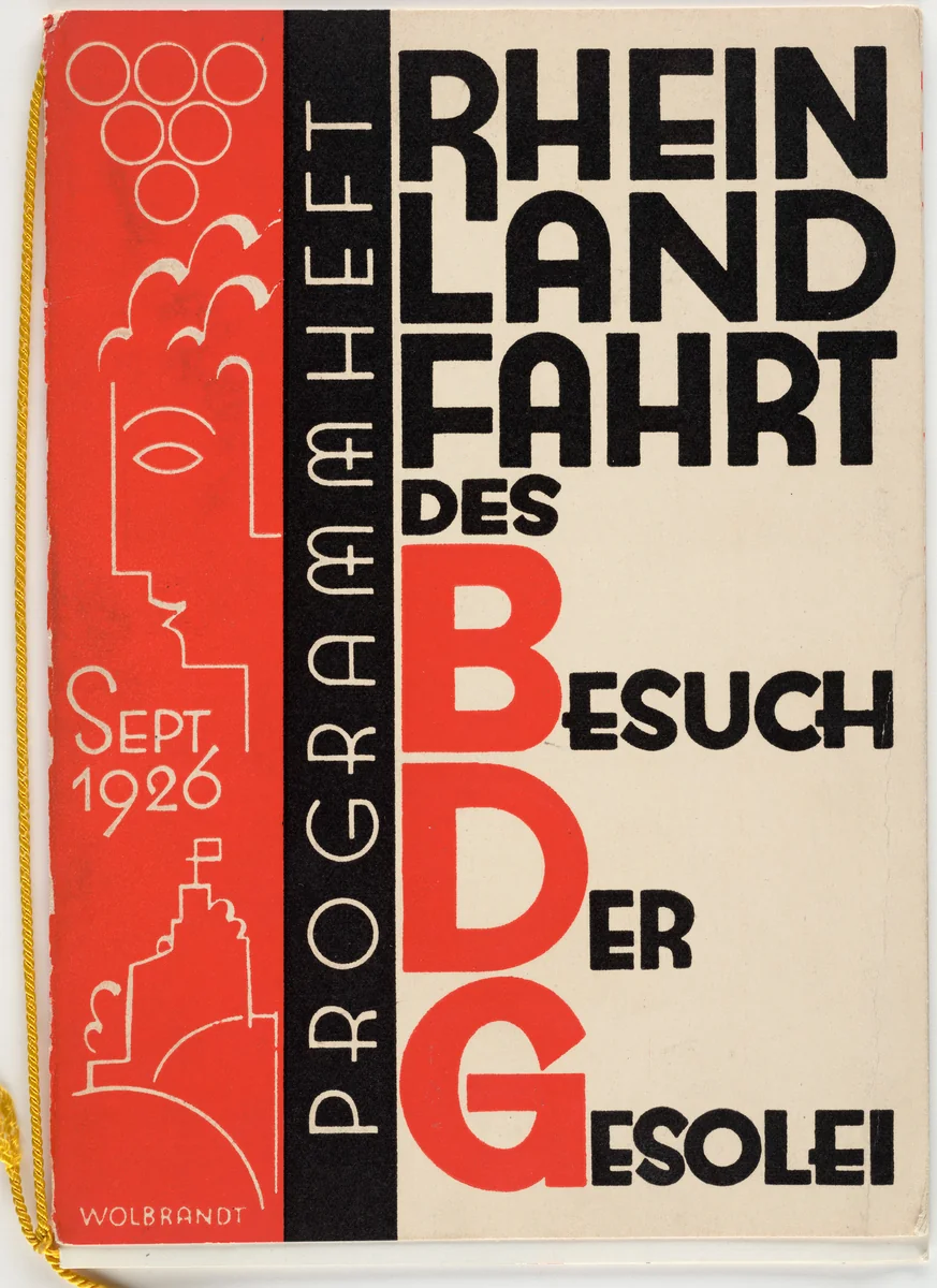 Rheinlandfahrt des BDG by Max Burchartz, Peter Wollbrandt, Wilhelm Heuschen, design, 1926