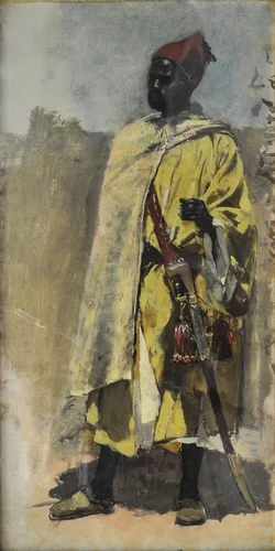 Moorish Guard by Edwin Lord Weeks, artwork, 1873-1883