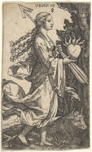 Venus, from "The Gods Who Preside Over the Planets" by Master I.B., print, 1529