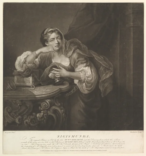 Sigismunda by Robert Dunkarton, print, 1793
