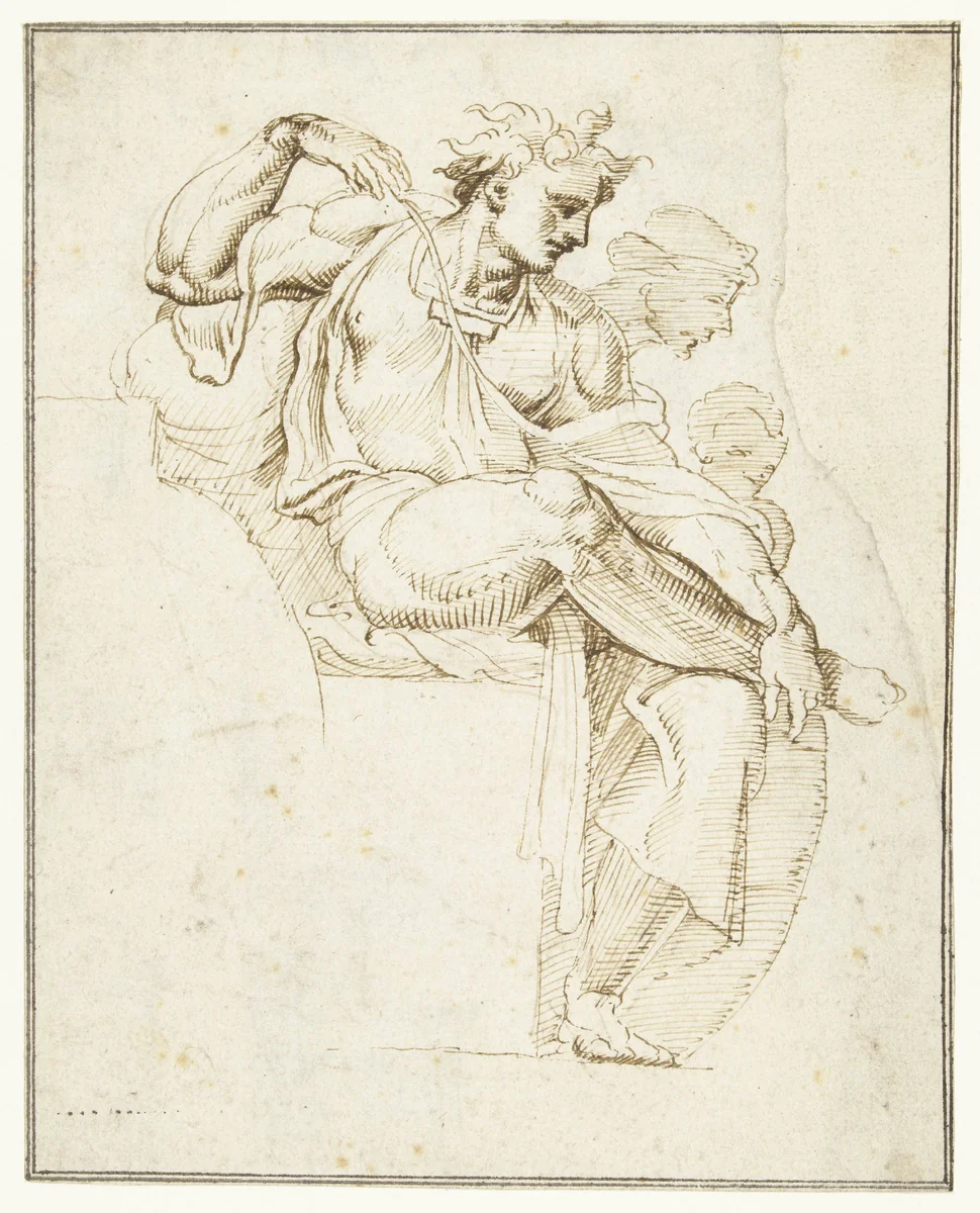 Studie van Matthan by Unknown, drawing, 1536