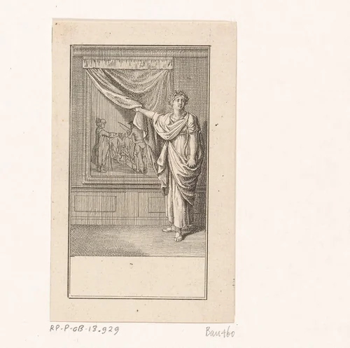 Erato onthult een schilderij by Daniel Nikolaus Chodowiecki, print, 1778