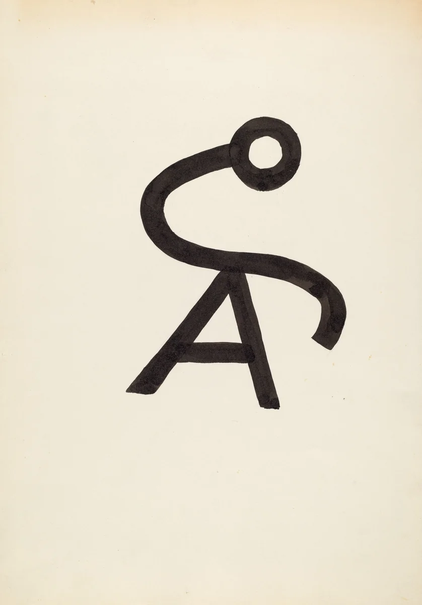 Cattle Brand by J. Henry Marley, index of american design, 1936