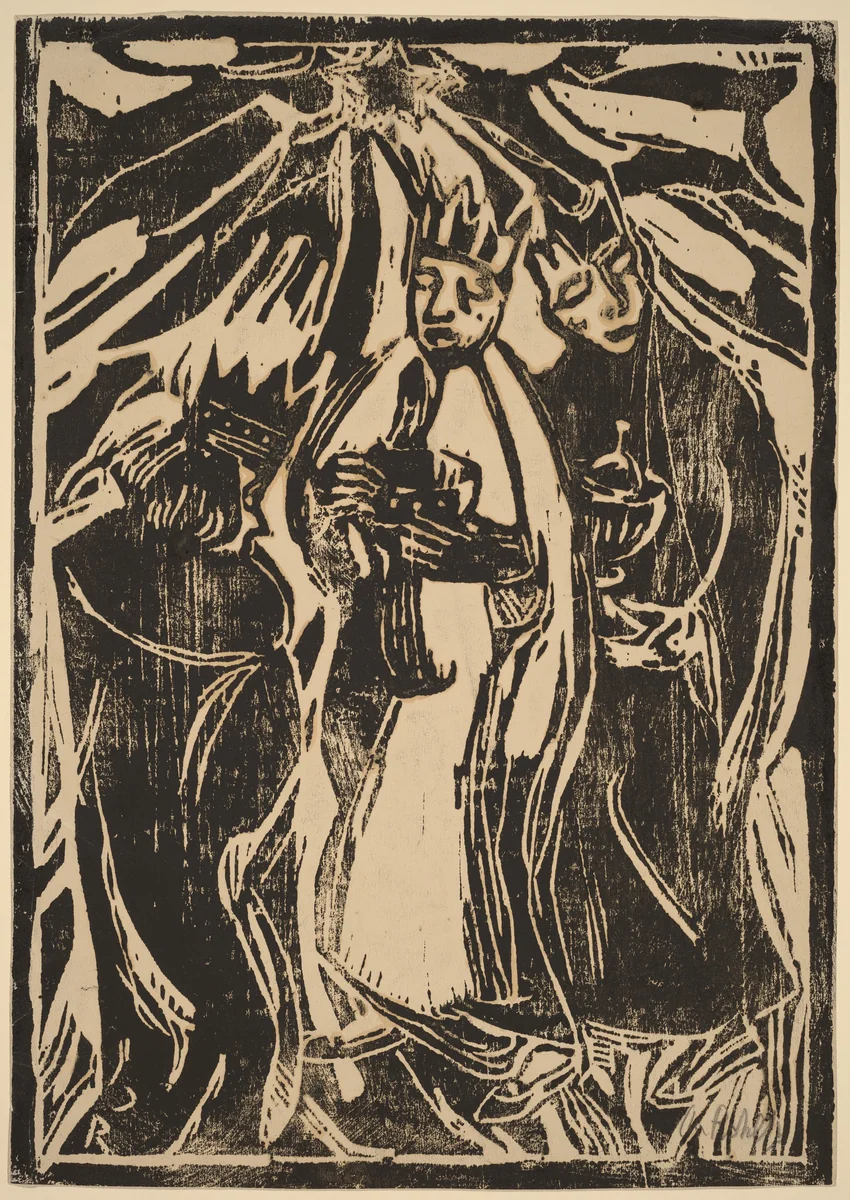 The Magi by Christian Rohlfs, print, 1905-1915