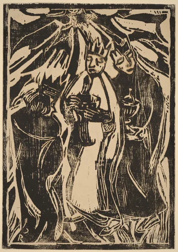 The Magi by Christian Rohlfs, print, 1905-1915