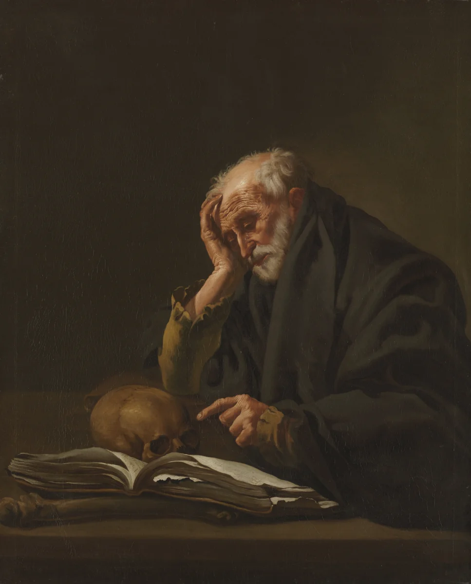 Saint Jerome by Hendrick ter Brugghen, painting, 1616-1626