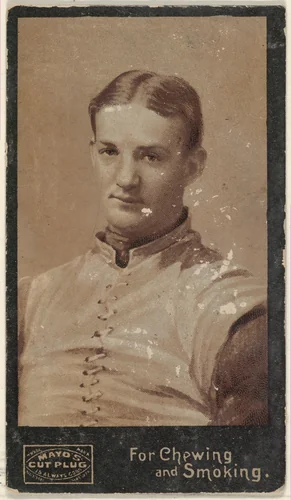 John Dunlop, Harvard University, from the College Football Stars series (N302) for Mayo's Cut Plug Tobacco by P.H. Mayo & Brother, print, 1894