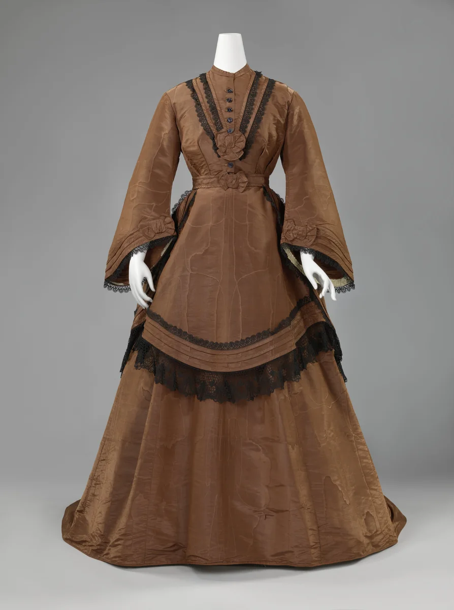 Day Dress by anonymous, textile, 1868-1872