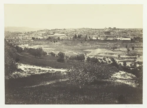 Jerusalem, from the Mount of Olives, No.1 by Francis Frith, photograph, 1857