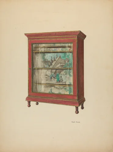 Zoar Cupboard by Angelo Bulone, index of american design, 1939