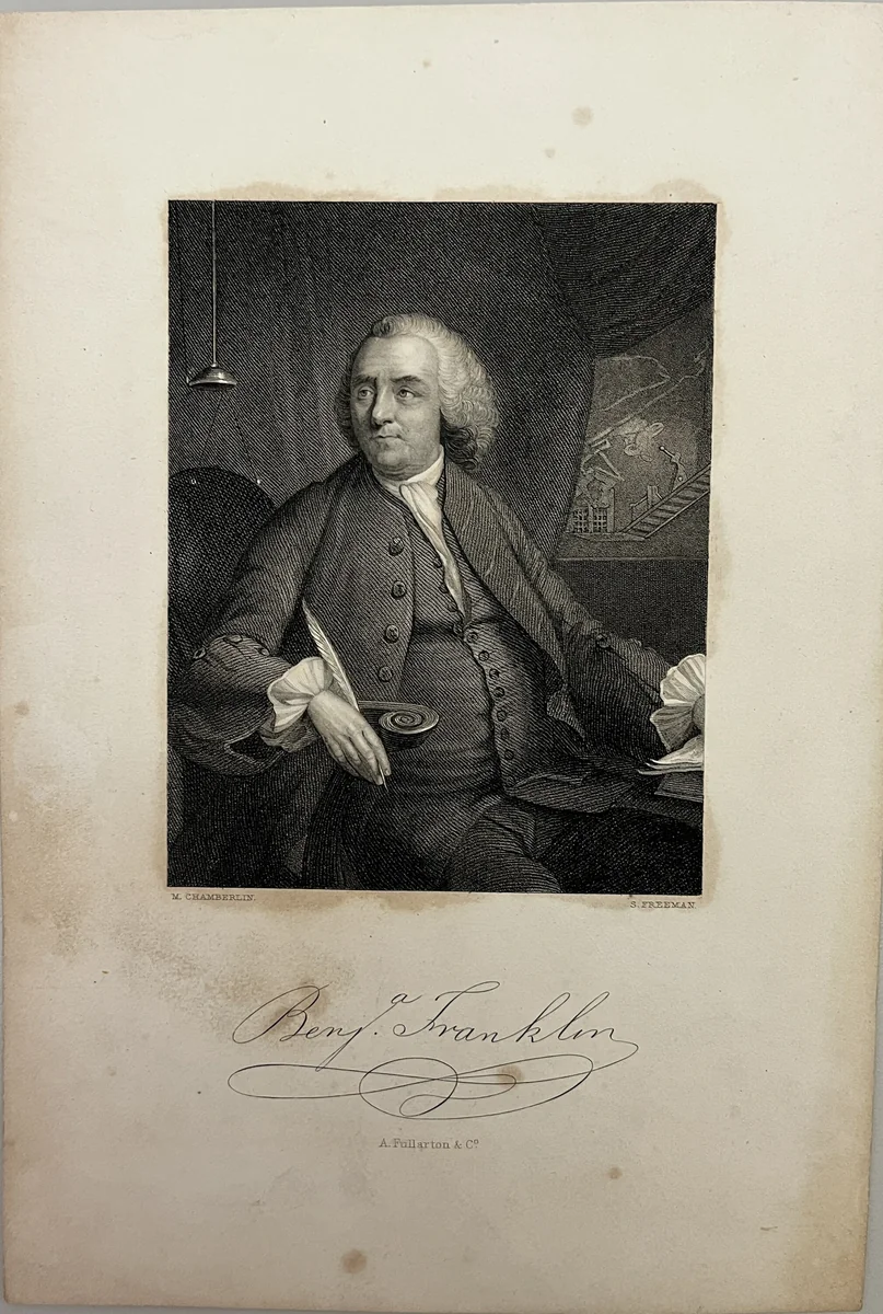 Benjamin Franklin by Samuel Freeman, other, 1793-1857