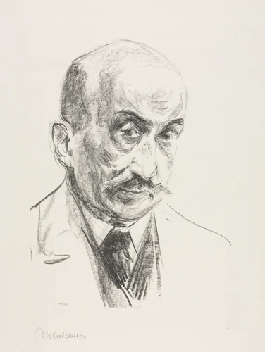 Self-Portrait by Max Liebermann, print, 1921