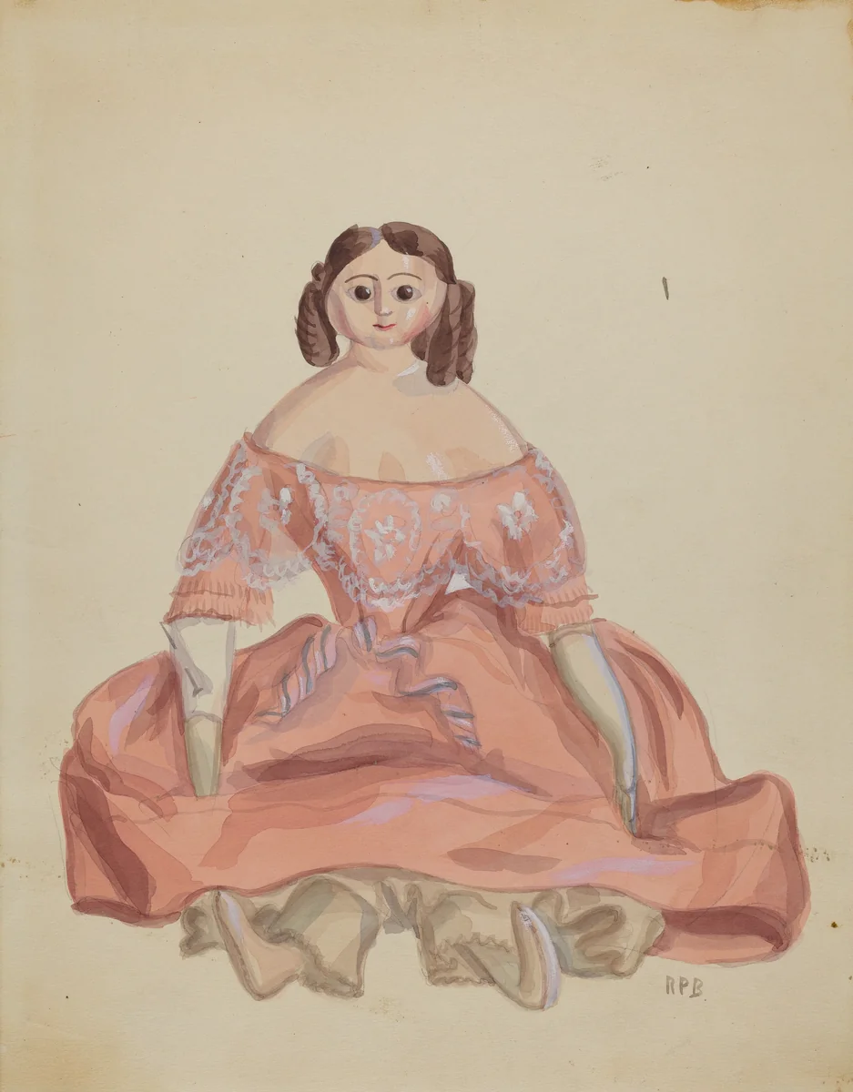 Doll by Raoul Du Bois, index of american design, 1936