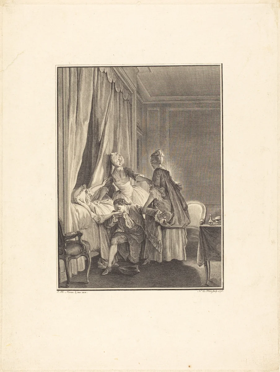 L'inoculation de l'amour by Noël Le Mire, Jean-Michel Moreau the Younger, print, 1775-1776