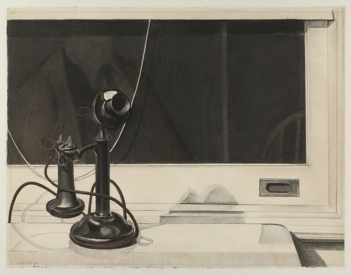 Self-Portrait by Charles Sheeler, drawing, 1923