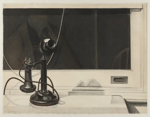 Self-Portrait by Charles Sheeler, drawing, 1923