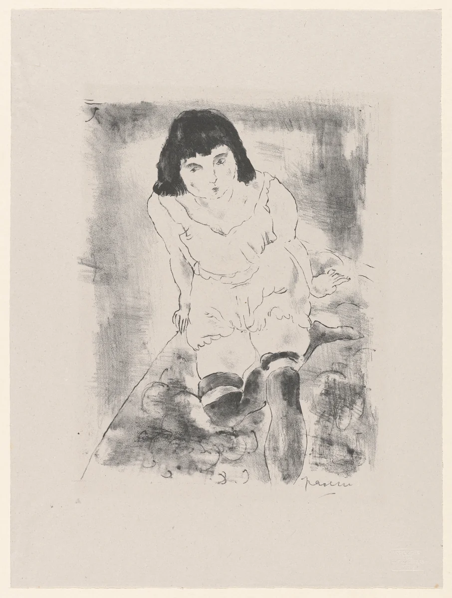 Arising (Le Lever) from Essai dur l'histoire de la lithographie en France. Les Peintures lithographes de Manet à Matisse. Album de lithographies originales. by Jules Pascin, print, 1924