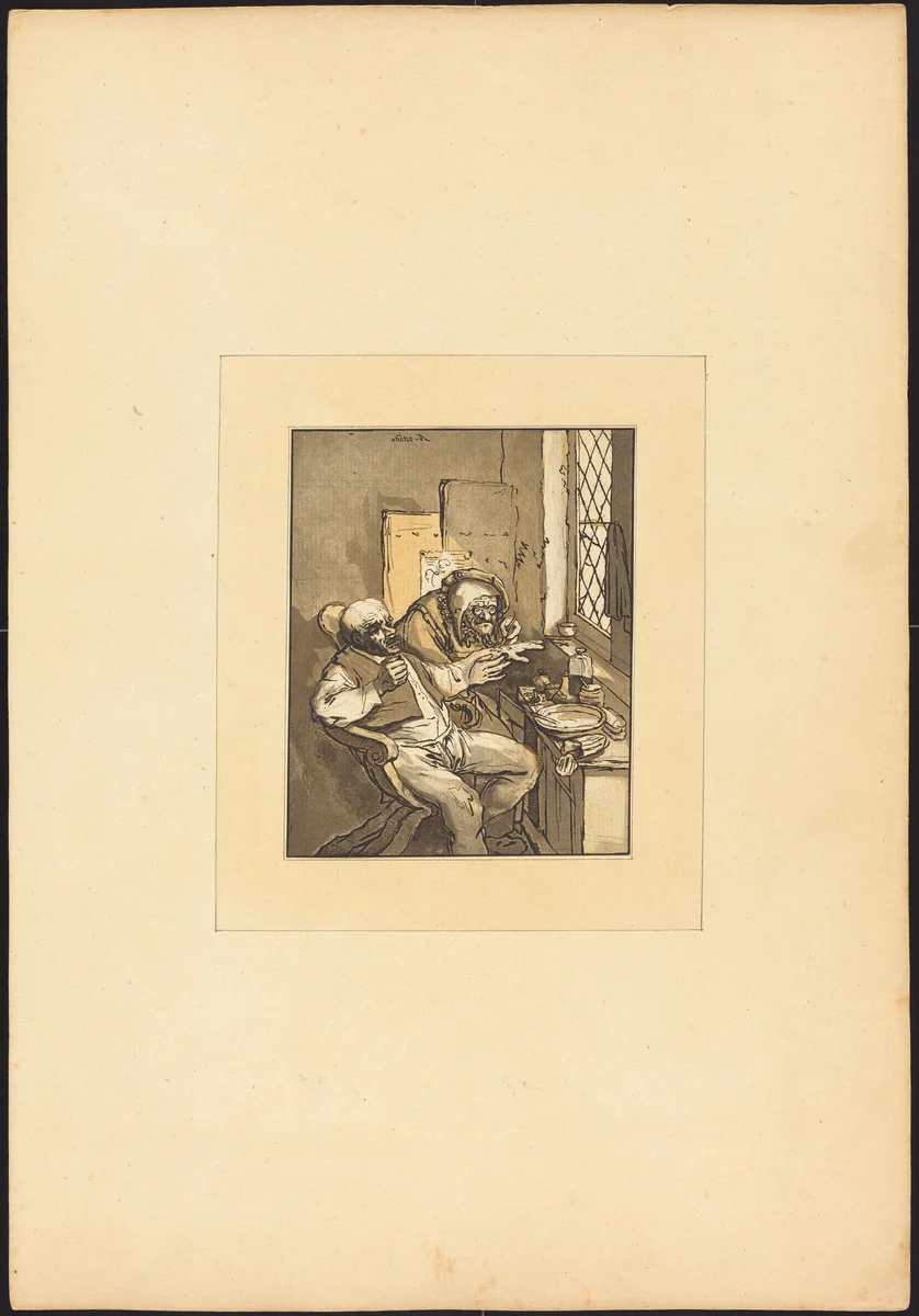 Village Surgeon by Maria Catharina Prestel; Adriaen van Ostade, portfolio, 1782-1785