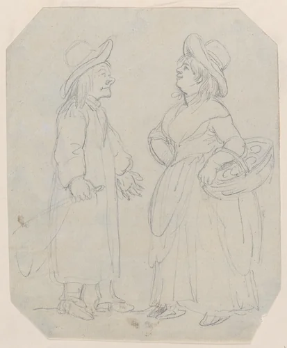 Country Lovers by George Murgatroyd Woodward, drawing, 1793-1803