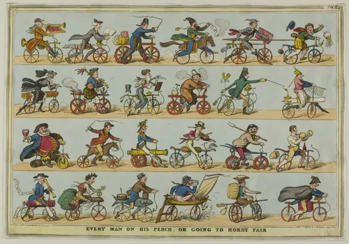 Every Man on his Perch by Issac Robert Cruikshank, print, 1819